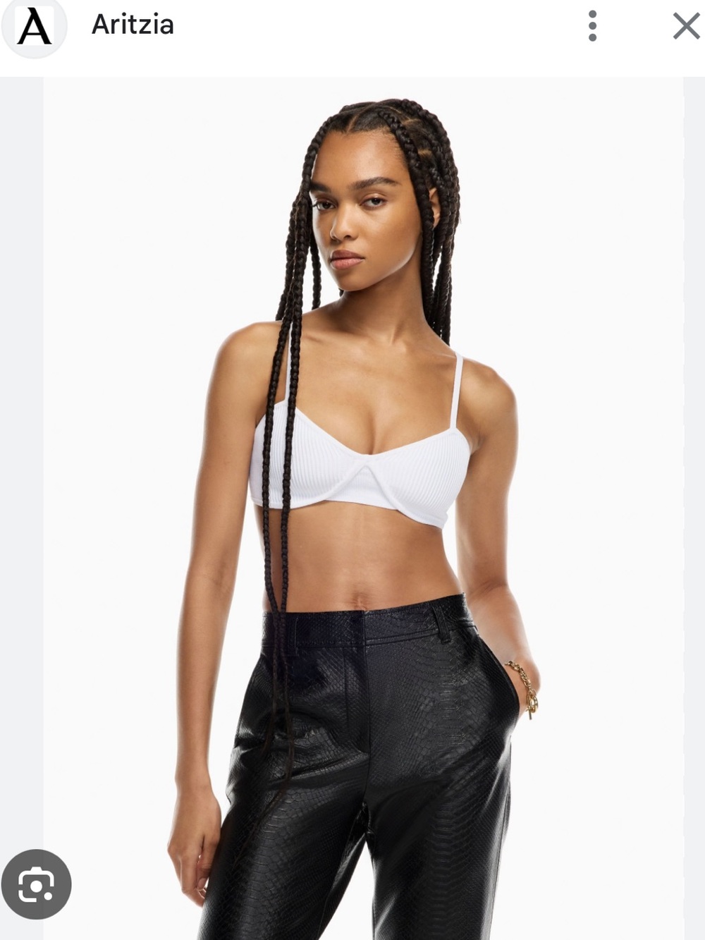 Aritzia contour Babaton top/ bralette